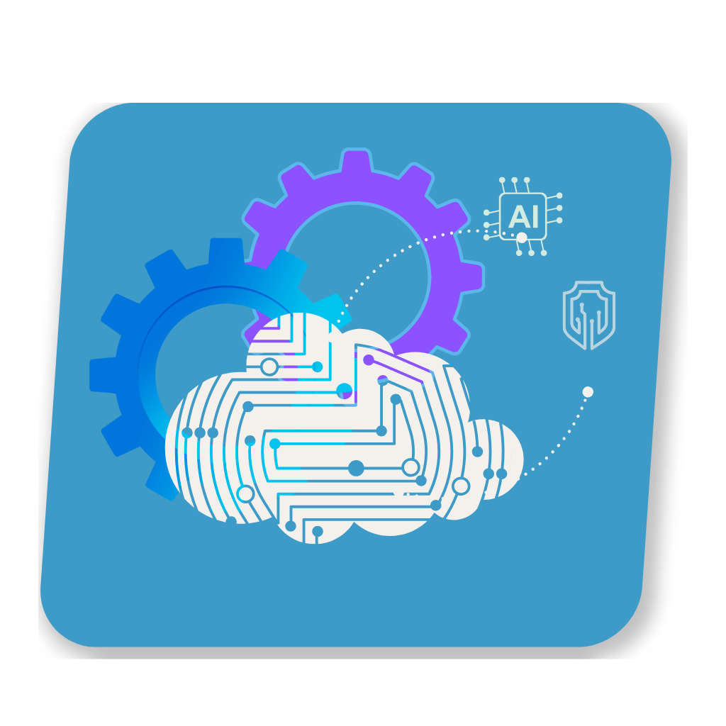 Muestra nube digital y engranajes de funcionamiento con capacitaciones vmware